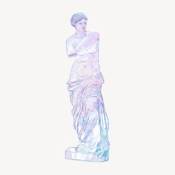 Greek statue holographic clipart, aesthetic | Free Vector Illustration - rawpixel