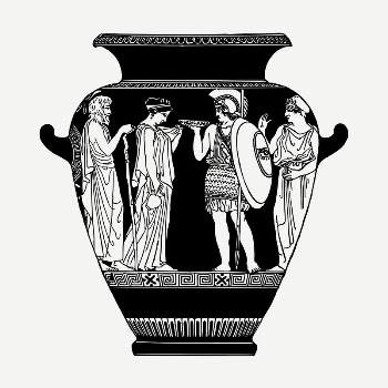 Greek vase drawing, vintage illustration | Free PSD - rawpixel