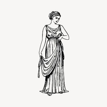 Greek woman collage element, noble | Free Vector Illustration - rawpixel