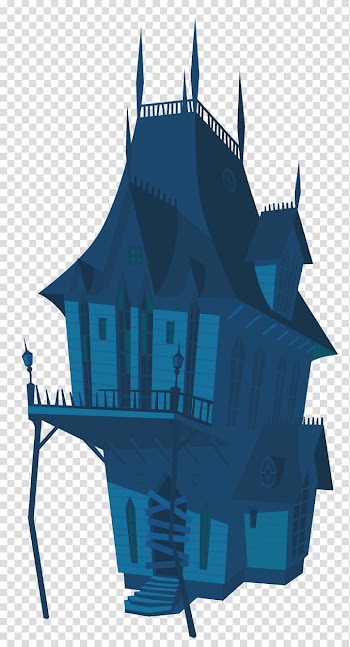 Green 2-storey house illustration, Halloween , Halloween House transparent background PNG clipart