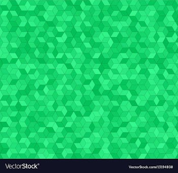 Green 3d cube mosaic pattern background design vector image