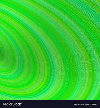 Green abstract curved background vector image