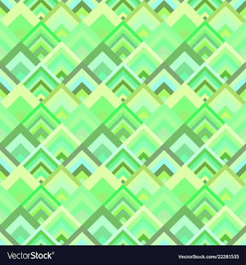Green abstract diagonal square mosaic tile vector image