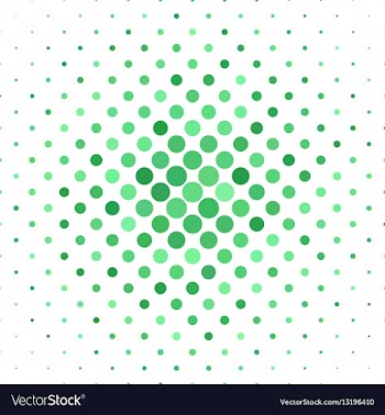 Green abstract dot pattern background vector image