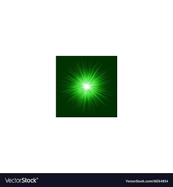 Green abstract explosion graphic background vector image