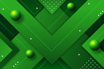Green abstract geometric background Free Vector