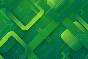 Green abstract geometric background Free Vector