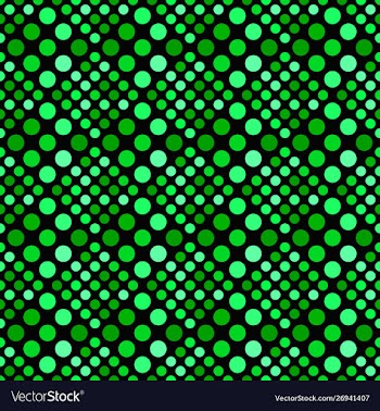 Green abstract geometrical seamless dot pattern vector image