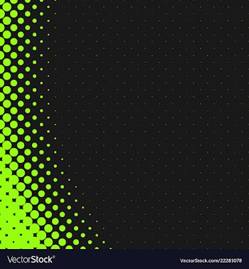 Green abstract halftone dot pattern background vector image