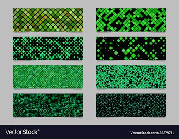 Green abstract modern diagonal rounded square vector image