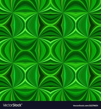 Green abstract psychedelic seamless striped vector image