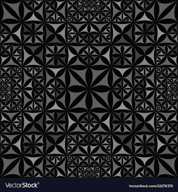 Green abstract repeating curved shape vector image