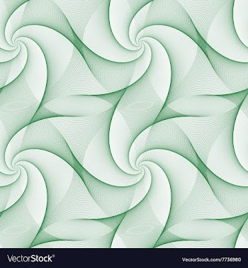 Green abstract repeating fractal pattern design vector image