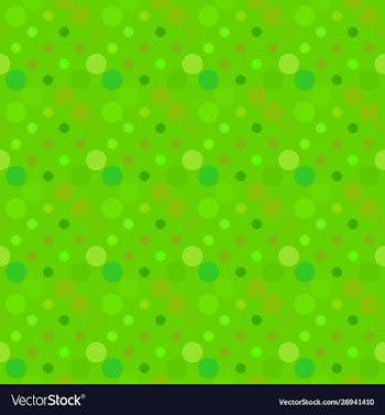 Green abstract seamless circle pattern background vector image