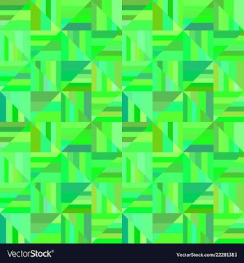 Green abstract seamless striped triangle mosaic vector image