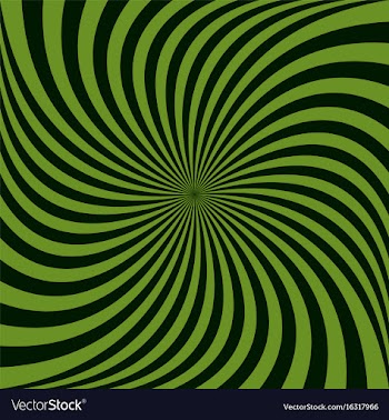 Green abstract spiral background - design vector image
