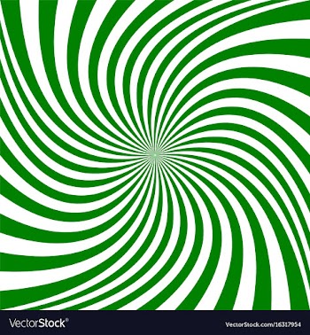 Green abstract spiral background vector image