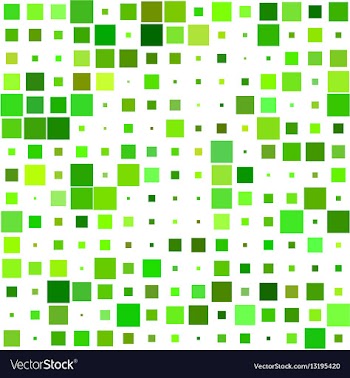 Green abstract square pattern background vector image
