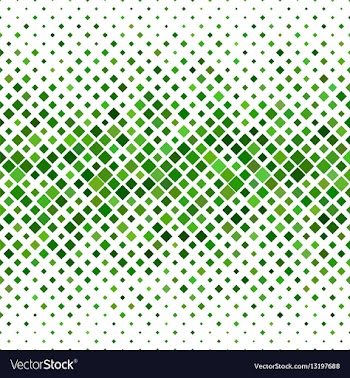 Green abstract square pattern background vector image