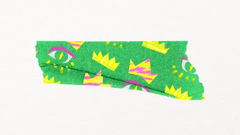 Green abstract washi tape collage | Free Photo - rawpixel