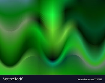Green abstract wave background design vector image