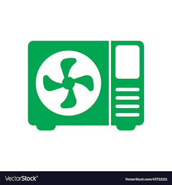 green ac outdoor solid icon