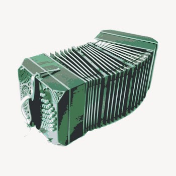 Green accordion clipart, musical instrument | Free Photo - rawpixel