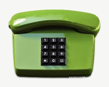 Green analog phone isolated psd | Free PSD - rawpixel