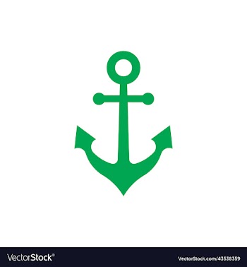 green anchor icon