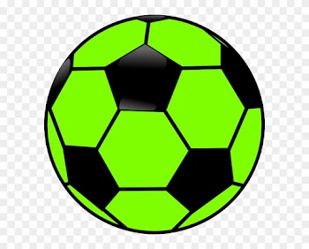Green And Black Soccer Ball Clip Art - Green And Black Soccer Ball