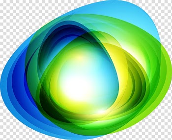 Green and blue illustration, Circle Science Annulus Technology Euclidean , Colorful science and technology circle transparent background PNG clipart