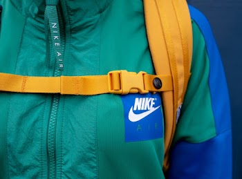 Green and Blue Nike Jacket