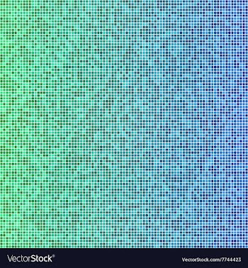 Green and blue pixel mosaic background vector image