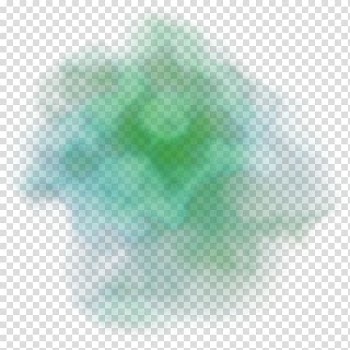 Green and blue smoke, Green Repository Nebula, aura transparent background PNG clipart