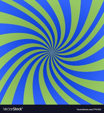 Green and blue spiral design background vector image