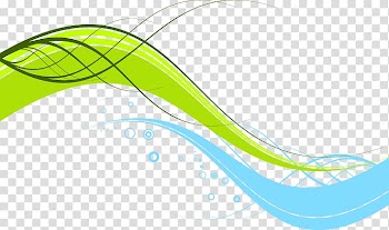 Green and blue waves illustration, Curve Line, Abstract geometric curve lines transparent background PNG clipart