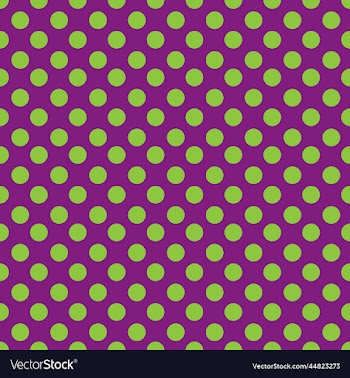 green and dark brown polka dot fabric background
