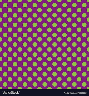 green and dark brown polka dot fabric background p