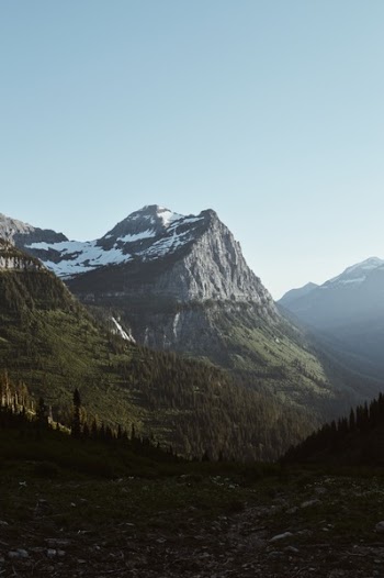 Green and Gray Mountain Under Blue Sky