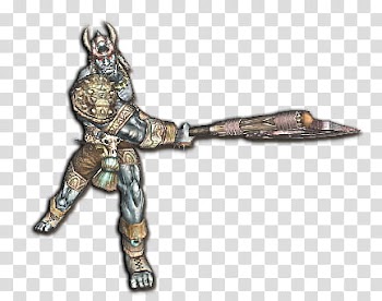 Green and grey male warrior anime illustration transparent background PNG clipart