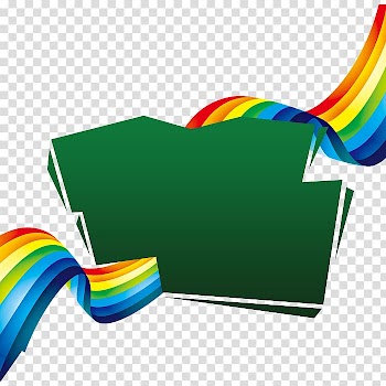 Green and multicolored , Ribbon, Children's Day ribbons transparent background PNG clipart