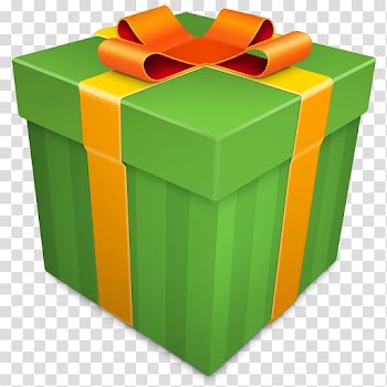 Green and orange gift box , box gift flowerpot yellow, Christmas Gift green transparent background PNG clipart