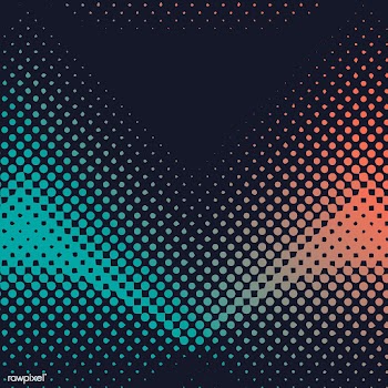 Green and orange halftone background vector | Free stock vector - 542528