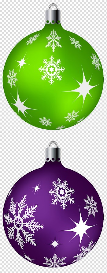 Green and purple baubles, Christmas ornament Christmas decoration , Green and Purple Christmas Balls transparent background PNG clipart