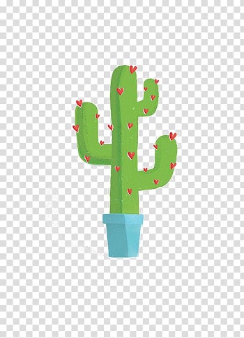 Green and red cactus illustration, Cactaceae Drawing Creative illustration Illustration, cactus transparent background PNG clipart