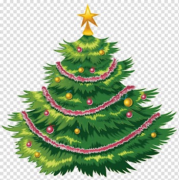 Green and red Christmas tree illustration, Merry Christmas, Mr. Bean Santa Claus DVD Christmas tree, Green Christmas Tree transparent background PNG clipart
