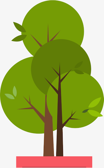 Green And Simple Trees, Green, Simple, Tree PNG Image and Clipart ...