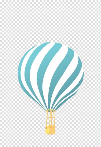 Green and white hot air balloon , Hot air balloon, blue and white strip hot air balloon transparent background PNG clipart