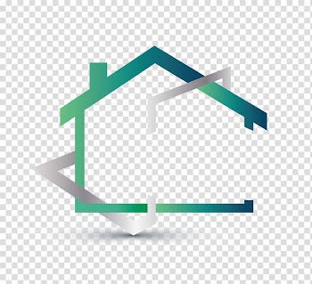 Green and white house frame illustration, House Logo Real Estate Business, Real Estate transparent background PNG clipart