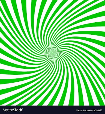 Green and white spiral design background vector image